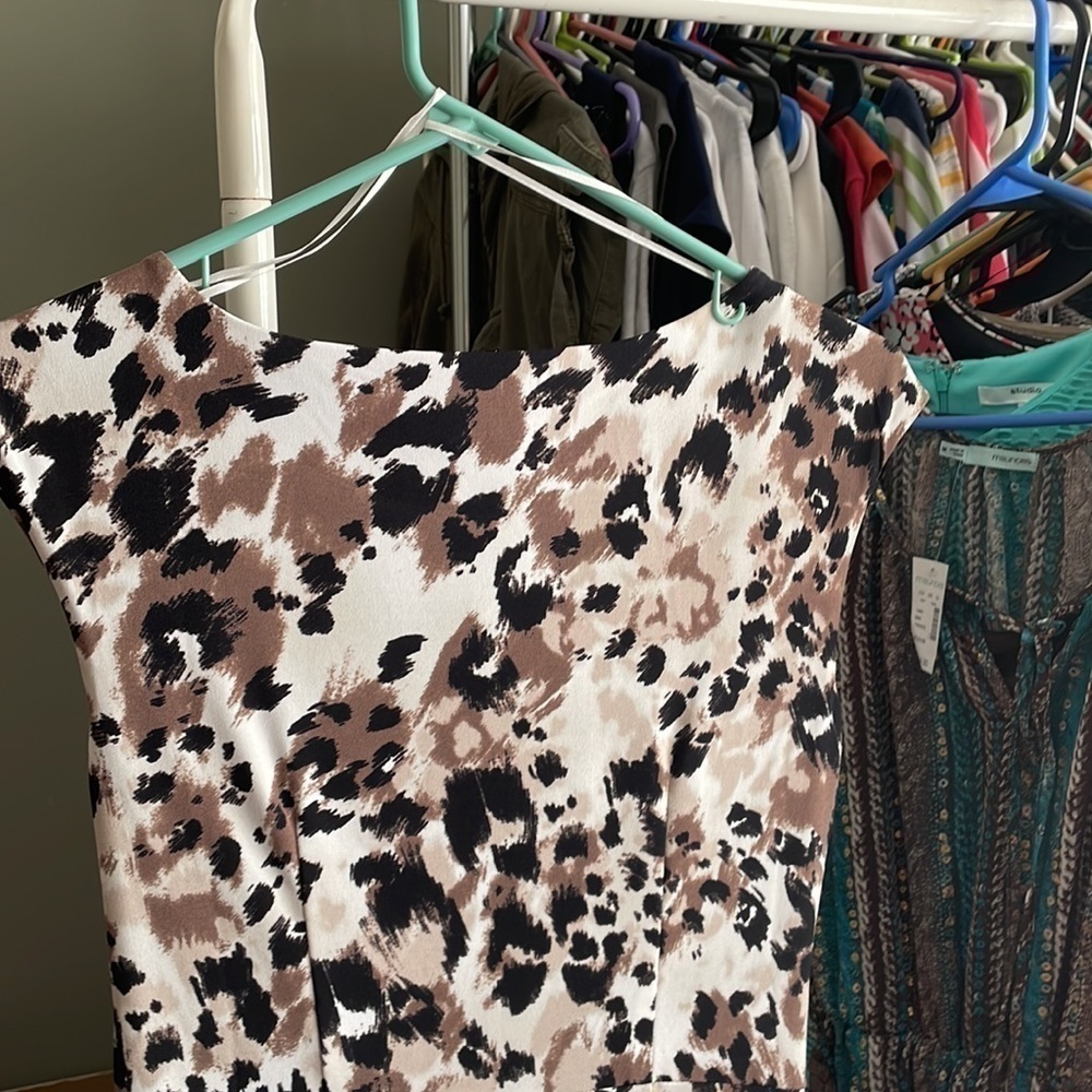 212 Collection Women’s Short sleeve animal print dress Size XS NWT - Picture 8 of 8